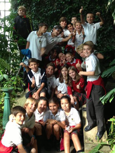 Alumnos del  colegio El Valle visita el Jardín botánico